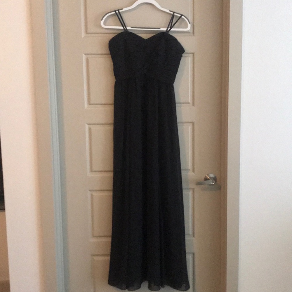 Black Chiffon Maxi Dress